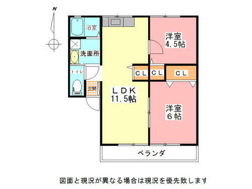 徳島県鳴門市撫養町黒崎字八幡 2LDK アパート 賃貸物件詳細