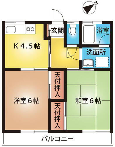 埼玉県深谷市上野台 深谷駅 2K アパート 賃貸物件詳細