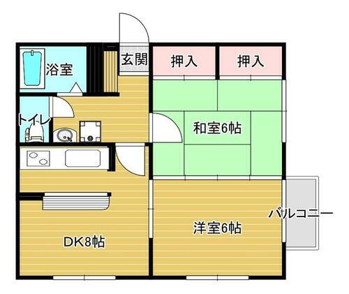 宮城県仙台市泉区南光台南２丁目 旭ヶ丘駅 2DK アパート 賃貸物件詳細