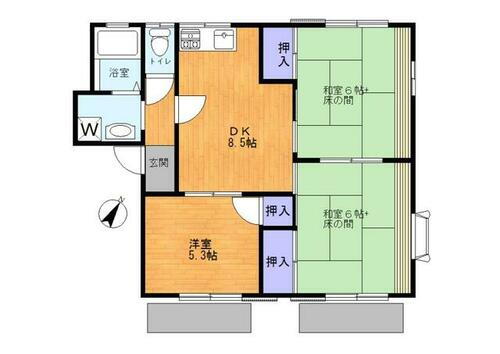 神奈川県横浜市青葉区藤が丘１丁目 藤が丘駅 3DK アパート 賃貸物件詳細