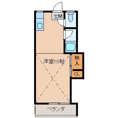 シティベールあおい 2階 ワンルーム 賃貸物件詳細