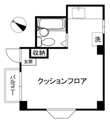 コーポラスセキ 3階 1K 賃貸物件詳細