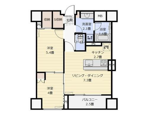 ルアナ元総社 4階 2LDK 賃貸物件詳細