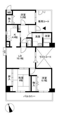 グランドメゾン羽曳が丘 広く使いたい時は戸を開けて、別々に過ごしたい時は戸を閉める。使い方自在の間取りです！