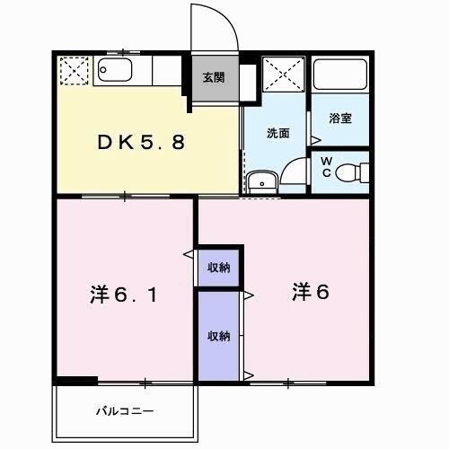 徳島県鳴門市撫養町黒崎字宮津 鳴門駅 2DK アパート 賃貸物件詳細