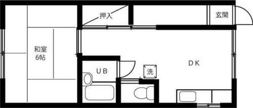 新山アパート 2階 1DK 賃貸物件詳細