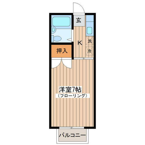 宮城県多賀城市八幡２丁目 多賀城駅 1K アパート 賃貸物件詳細