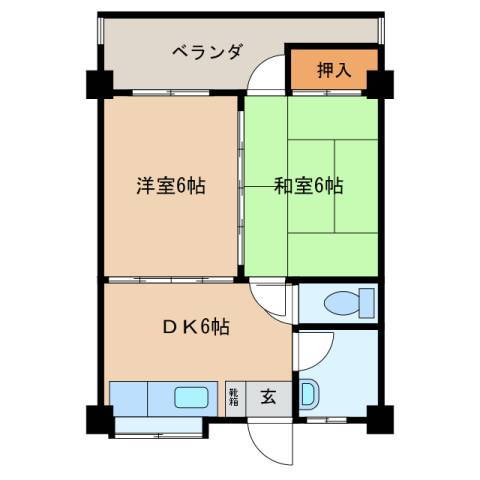 沖縄県那覇市長田２丁目 安里駅 2DK アパート 賃貸物件詳細