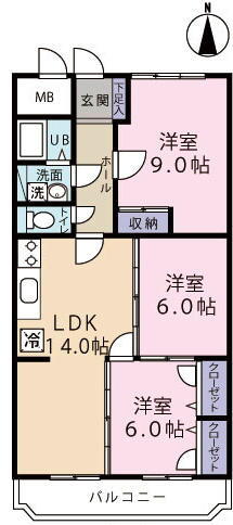 茨城県ひたちなか市東石川３丁目 勝田駅 3LDK マンション 賃貸物件詳細