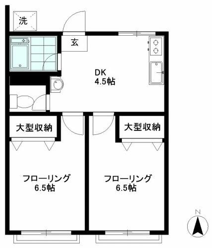 東京都練馬区豊玉中２丁目 練馬駅 2DK アパート 賃貸物件詳細