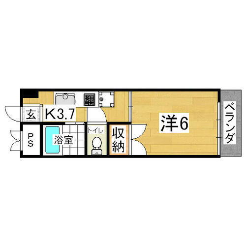 宮城県仙台市青葉区小松島３丁目 東照宮駅 1K マンション 賃貸物件詳細