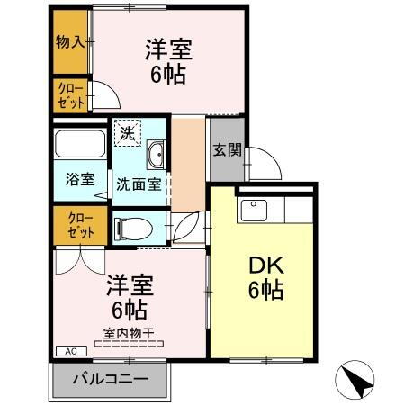 徳島県鳴門市撫養町大桑島字濘岩浜 2DK アパート 賃貸物件詳細