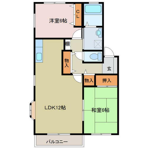 セゾン 1階 2LDK 賃貸物件詳細