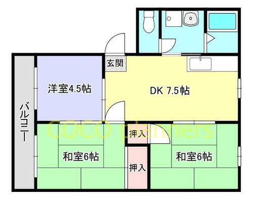 熊本県熊本市北区植木町岩野 3DK アパート 賃貸物件詳細