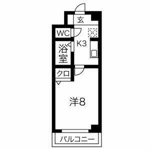 愛知県名古屋市西区比良１丁目 比良駅 1K マンション 賃貸物件詳細
