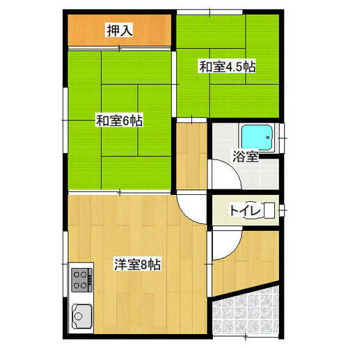千葉アパート 2階 2DK 賃貸物件詳細
