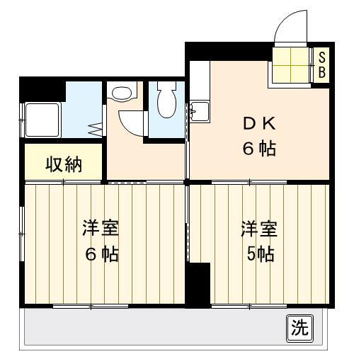 第二豊新ビル 2階 2DK 賃貸物件詳細