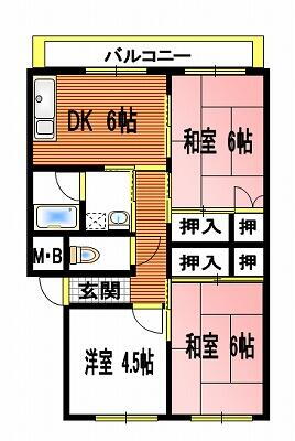 広島県福山市松永町５丁目 松永駅 3DK マンション 賃貸物件詳細