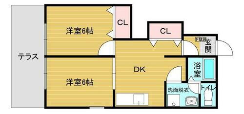 福岡県北九州市小倉南区葛原本町１丁目 安部山公園駅 2DK アパート 賃貸物件詳細