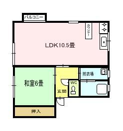 新潟県新潟市北区三軒屋町 1LDK アパート 賃貸物件詳細