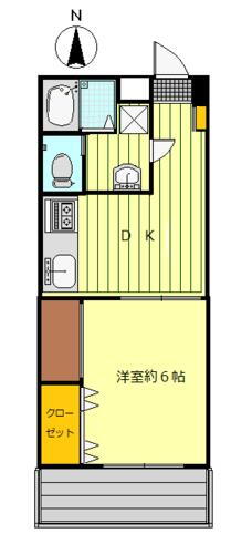 神奈川県海老名市さつき町 厚木駅 1DK マンション 賃貸物件詳細