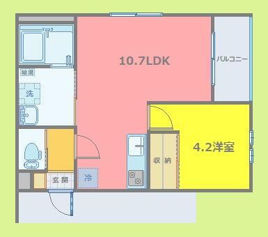 青森県青森市富田３丁目 青森駅 1LDK アパート 賃貸物件詳細
