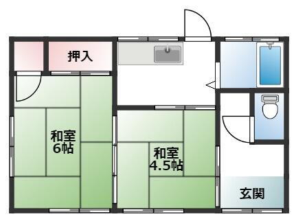 千葉県市川市大野町３丁目 市川大野駅 2K 一戸建て 賃貸物件詳細