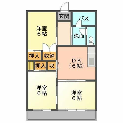 鹿児島県志布志市志布志町帖 3DK マンション 賃貸物件詳細