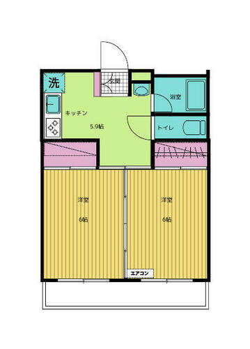 宮城県仙台市青葉区高松１丁目 東照宮駅 2DK マンション 賃貸物件詳細