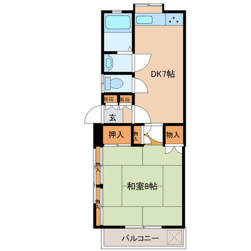 千葉県山武市上横地 成東駅 1DK アパート 賃貸物件詳細