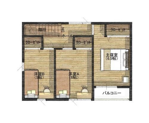 クレストコート 各部屋に収納完備されています！主寝室にはバルコニーもあるので洗濯物も天日干し出来ます！