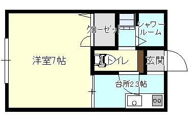 岩手県盛岡市館向町 1K アパート 賃貸物件詳細