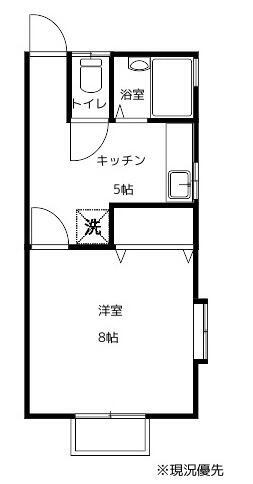 福島県郡山市大槻町字原田前 1K アパート 賃貸物件詳細