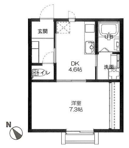 神奈川県藤沢市本鵠沼１丁目 藤沢駅 1DK アパート 賃貸物件詳細
