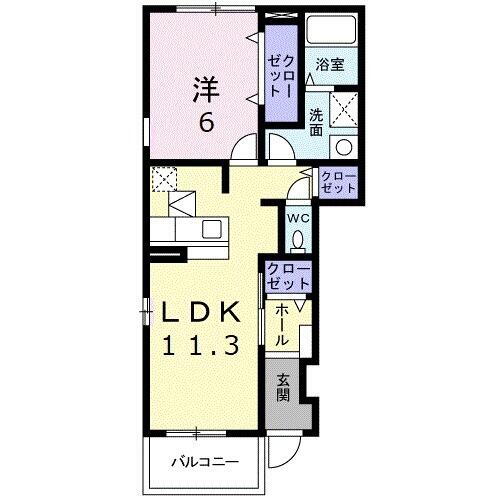 群馬県高崎市福島町 井野駅 1LDK アパート 賃貸物件詳細