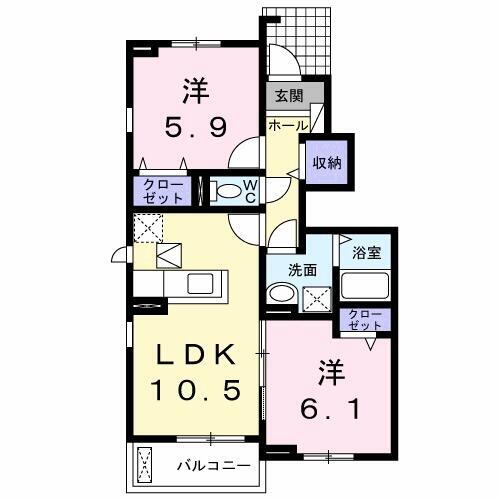 徳島県徳島市八万町下長谷 徳島駅 2LDK アパート 賃貸物件詳細