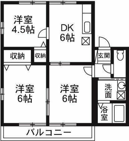群馬県伊勢崎市連取元町 新伊勢崎駅 3DK アパート 賃貸物件詳細
