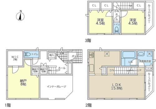 東京都渋谷区笹塚３丁目 3階建 