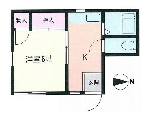 神奈川県平塚市富士見町 平塚駅 1K アパート 賃貸物件詳細