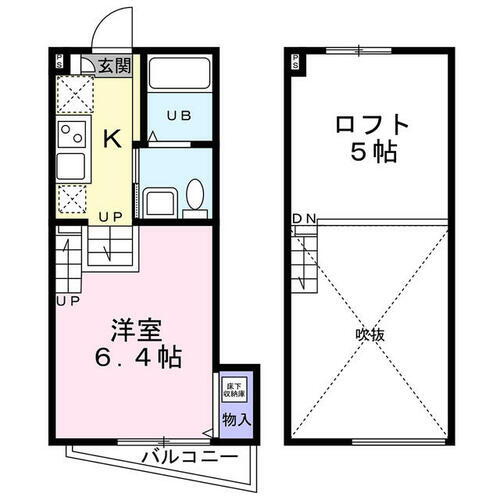 千葉県船橋市山手２丁目 新船橋駅 1K アパート 賃貸物件詳細