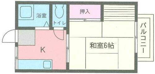 神奈川県大和市大和南２丁目 大和駅 1K アパート 賃貸物件詳細