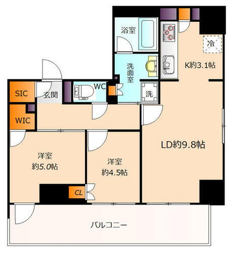 メトライズ森ノ宮中央 6階 2LDK 賃貸物件詳細