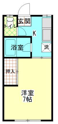 山口県山口市大内問田４丁目 1K アパート 賃貸物件詳細