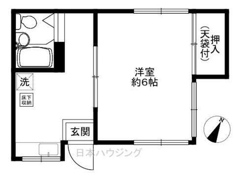 神奈川県横浜市港北区大曽根２丁目 大倉山駅 1K アパート 賃貸物件詳細