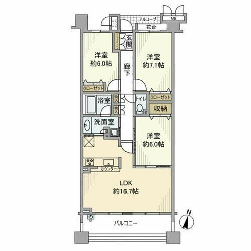 神奈川県横浜市青葉区美しが丘西３丁目 たまプラーザ駅 3LDK マンション 賃貸物件詳細