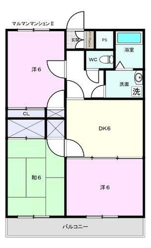 山梨県甲斐市長塚 竜王駅 3DK マンション 賃貸物件詳細