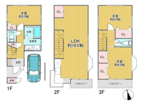神奈川県川崎市高津区久末 高田駅 3LDK 一戸建て 賃貸物件詳細