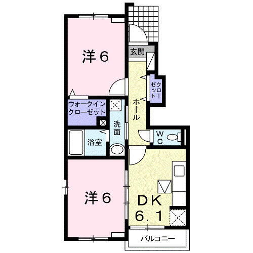 広島県福山市箕島町 福山駅 2DK アパート 賃貸物件詳細