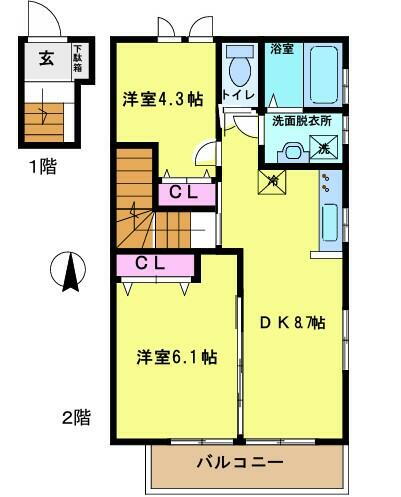 東京都杉並区上井草２丁目 上井草駅 2DK アパート 賃貸物件詳細