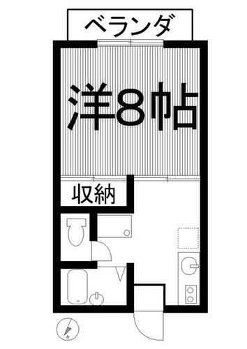 神奈川県相模原市南区鵜野森３丁目 相模大野駅 1K アパート 賃貸物件詳細